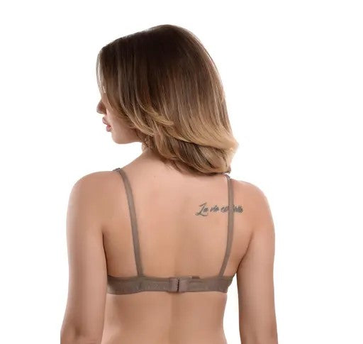 Women Fancy Milan-Mold Non-padded Bra (pack of 3)