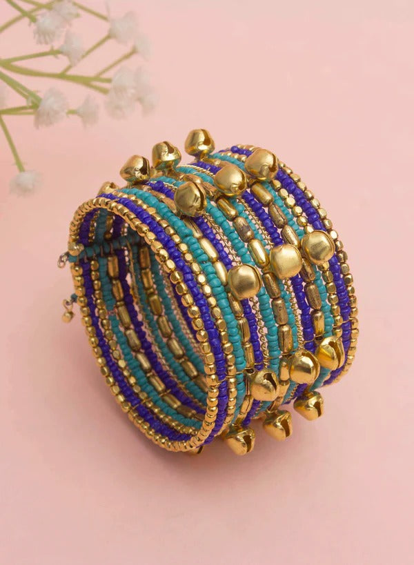 Raima Bead Blue Bracelet