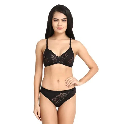 Women's Lace Lingerie Sets Pack of 3