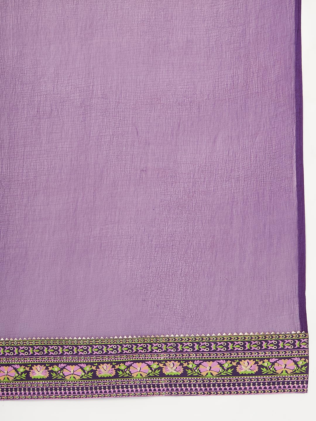 Women's Cotton Blend Printed Straight Kurta with Pant & Dupatta (NOV-Pink-GS_M_Pink_Medium)