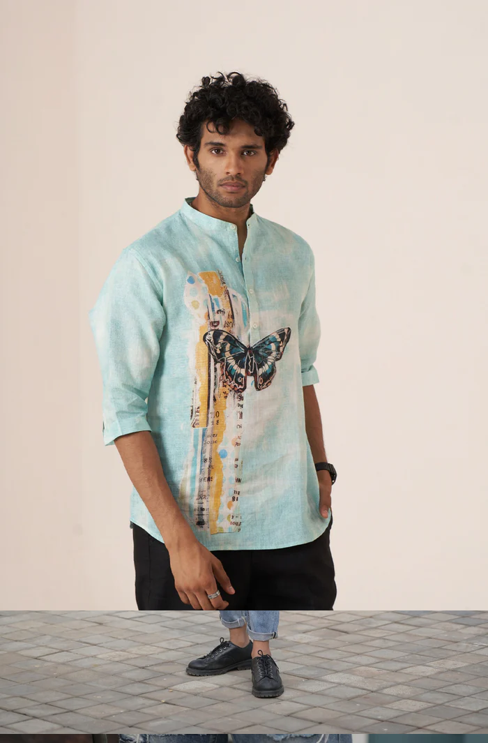 Butterfly Dreams Pure Linen Shirt