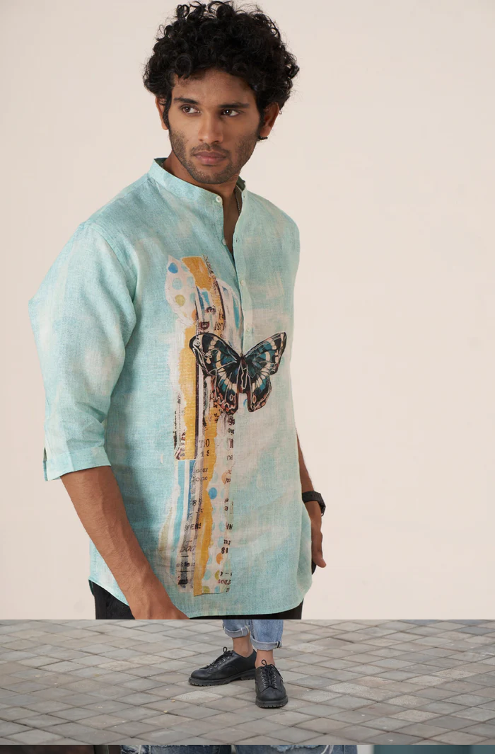 Butterfly Dreams Pure Linen Shirt