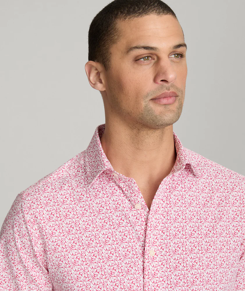 Cotton Short-Sleeve Shirt Pink