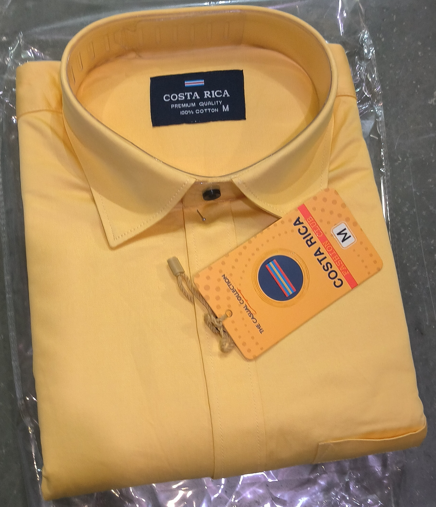Mens Slim Fit Light Yellow Formal Shirt