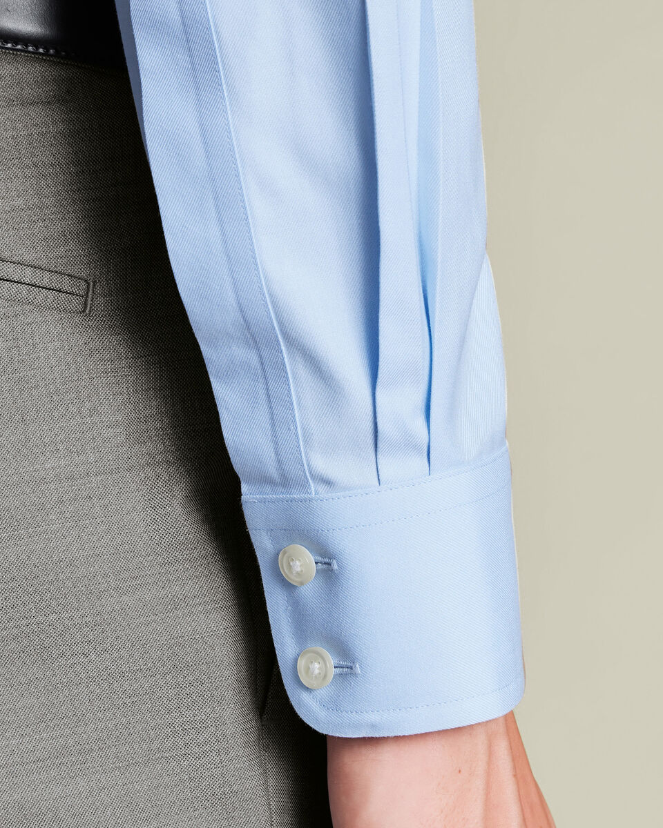 Non-Iron Twill Sky Blue Shirt