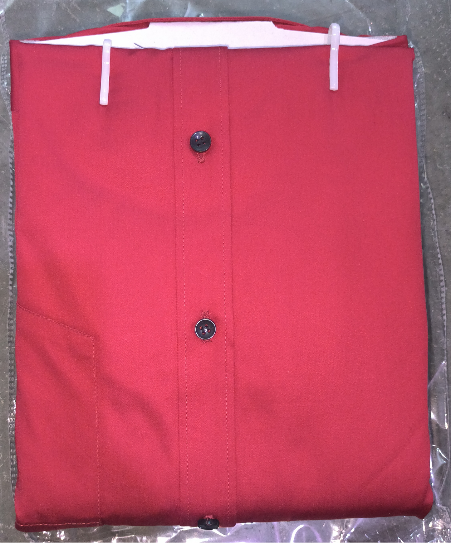 Red Solid Opaque Formal Shirt