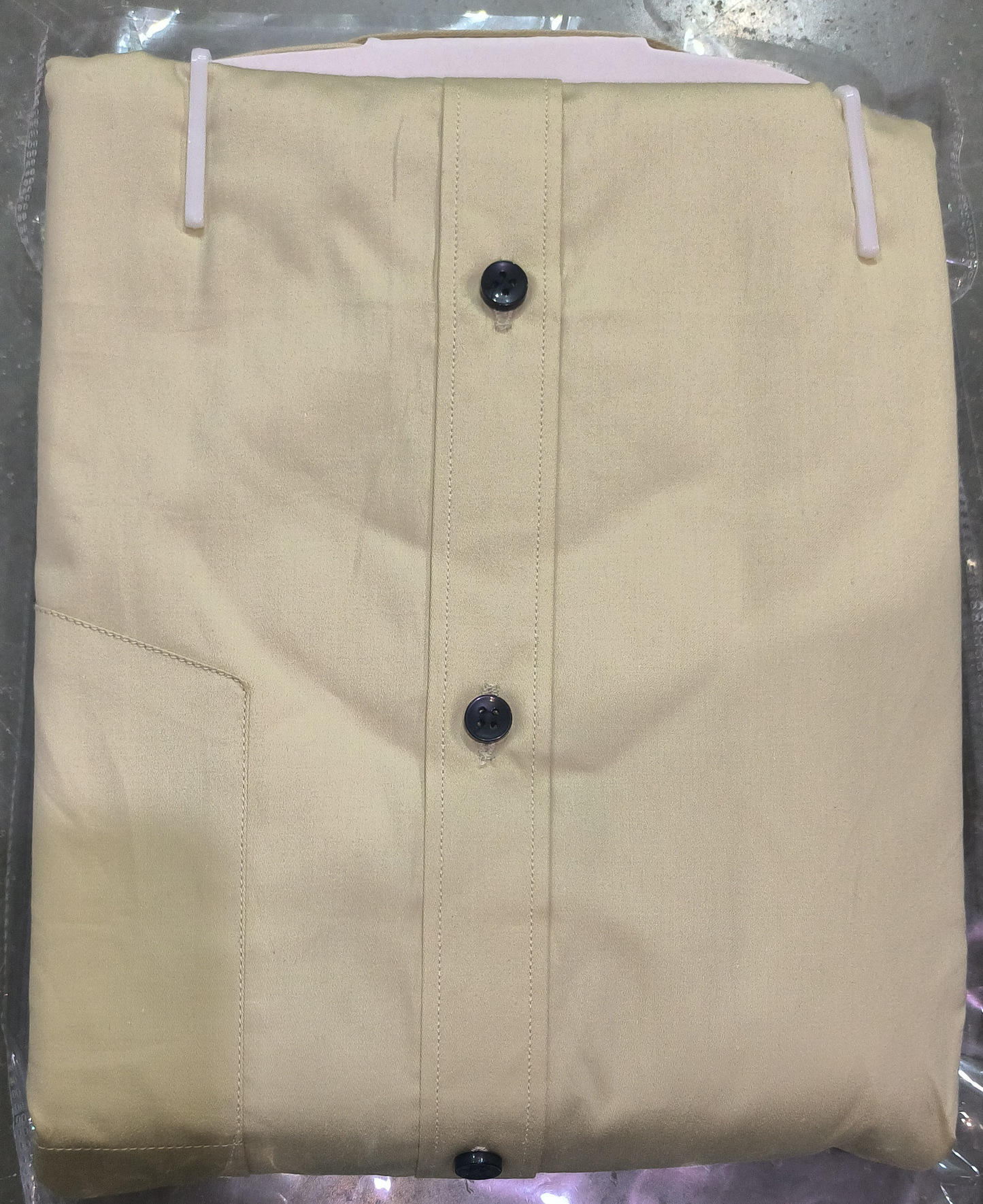 Light Yellow Men Formal Shirt
