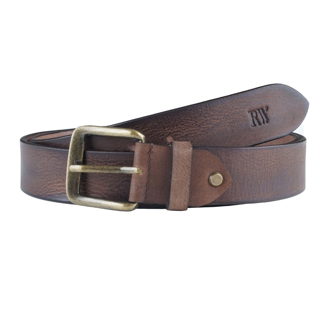 Vintage Brown Pin Buckle Antique Leather Belt