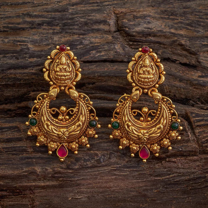 Silver Temple Earring