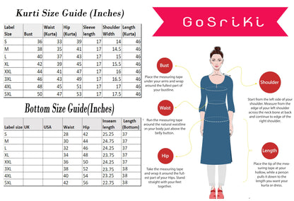 Women's Cotton Blend Embroidered Straight Kurta with Pant & Dupatta (Kasturi Begani-NGT-GS_XL_Blue_X-Large)