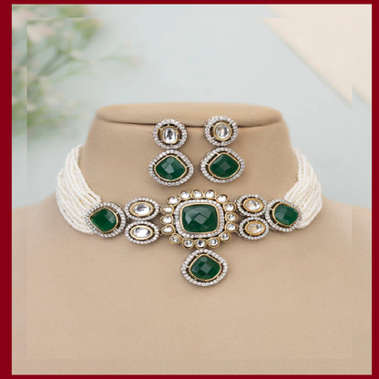Bhavitha Polki Choker Set