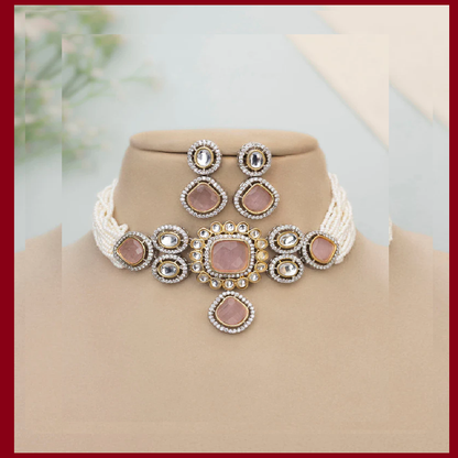 Bhavitha Polki Choker Set