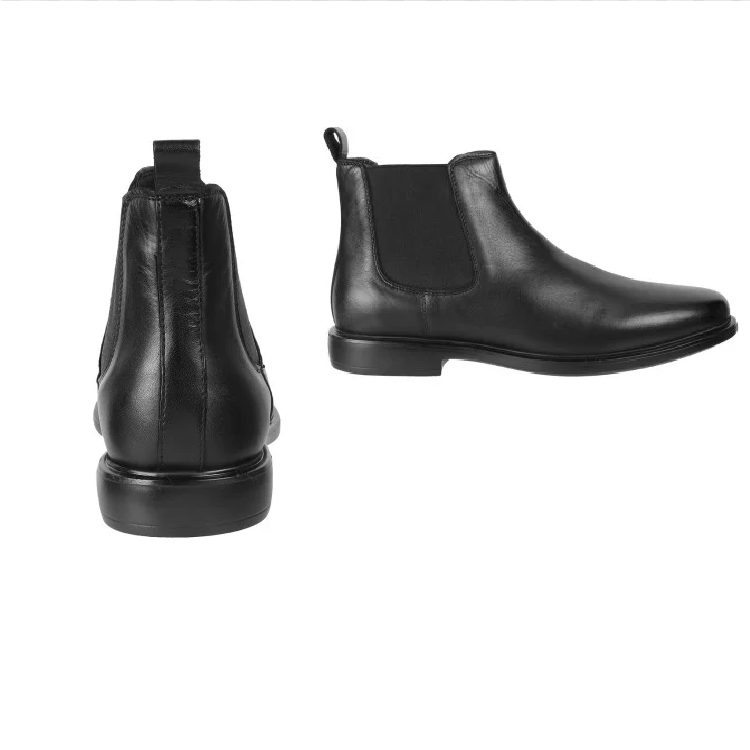 Black Formal Slip-Ons for Men