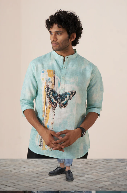 Butterfly Dreams Pure Linen Shirt