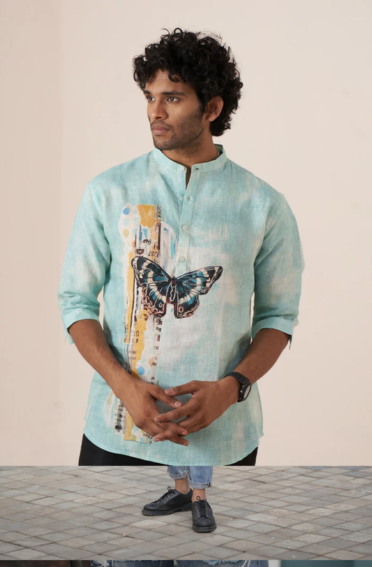 Butterfly Dreams Pure Linen Shirt