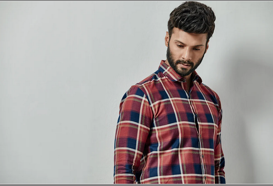 Checkered Casual Shirt for Men
