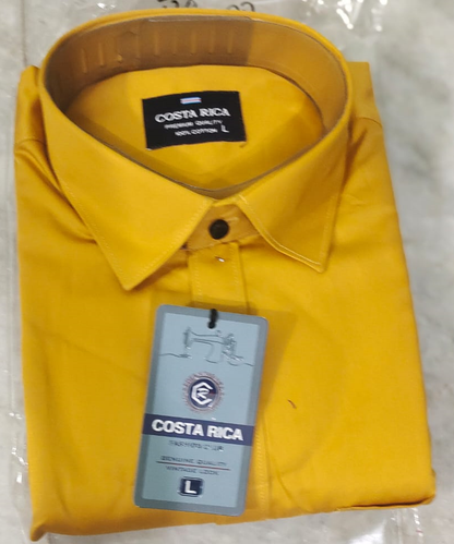 Costa Rica Men Shirts Dark Yellow