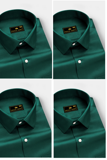 Everglade Green Soft Cotton Shirt