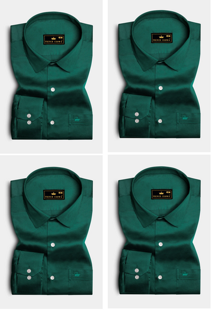Everglade Green Soft Cotton Shirt