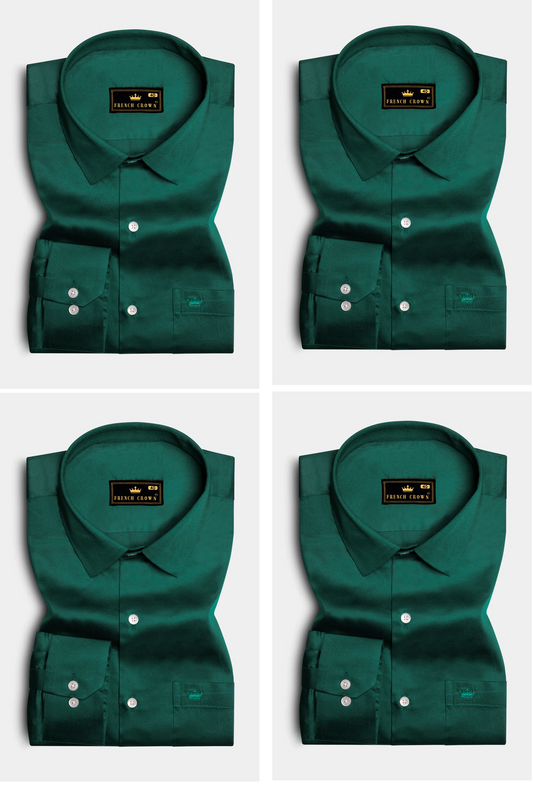 Everglade Green Soft Cotton Shirt