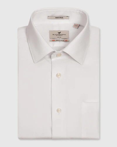 Formal White Solid Shirt