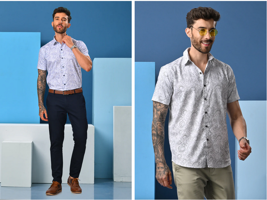 Half Sleeves Cotton Summer Shirts For Men