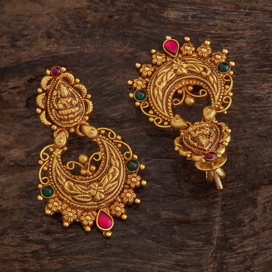 Silver Temple Earring