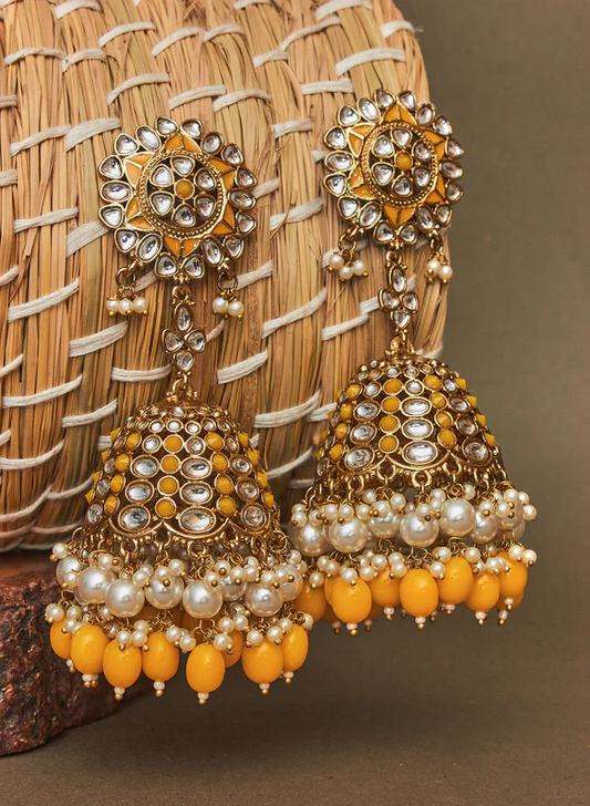 Swaleha Stone Jhumka (Wedding Collection)