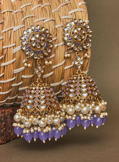 Swaleha Stone Jhumka (Wedding Collection)