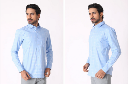 Self-Checked Shirt for Men